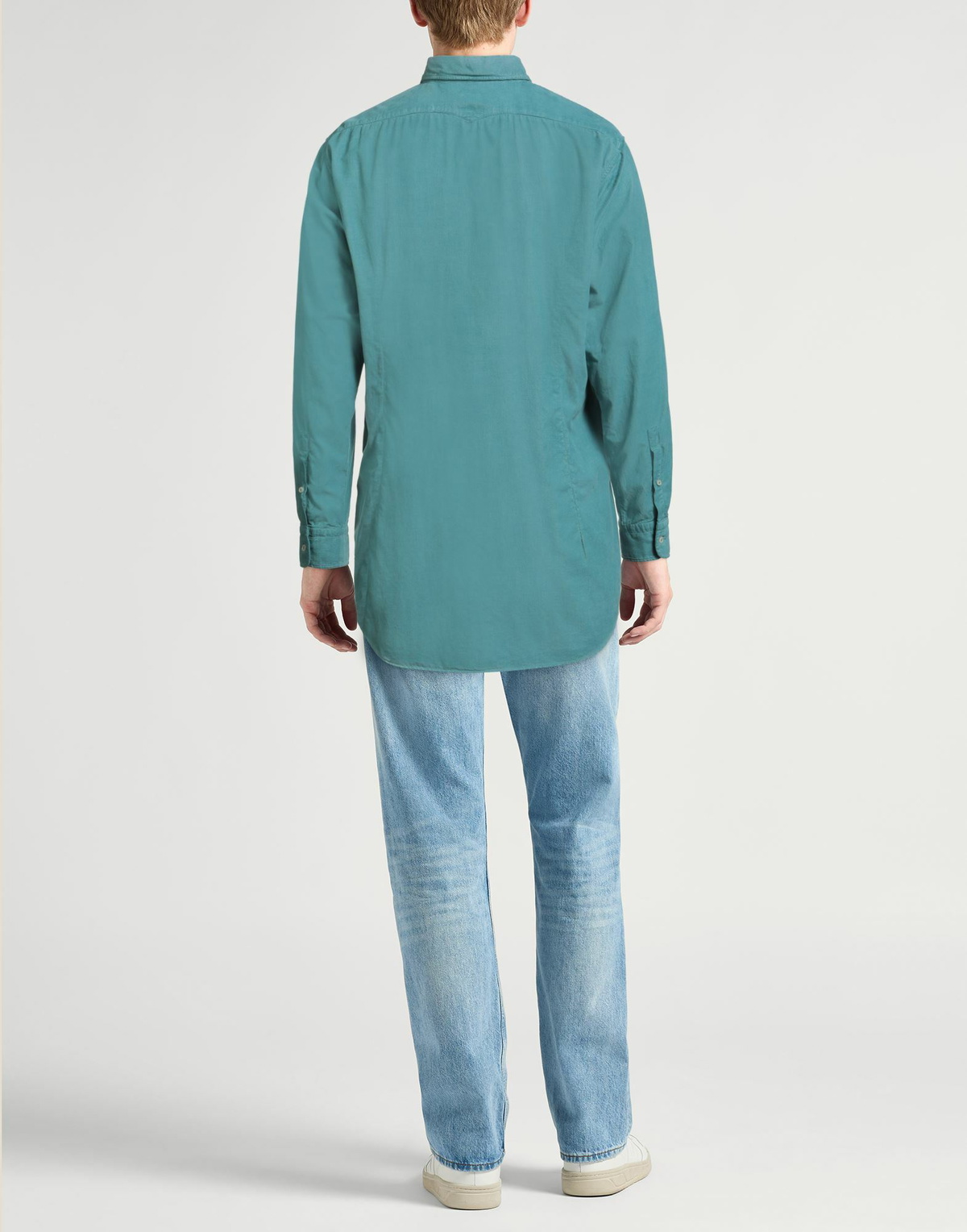 Massimo Alba Mens Shirt in Deep teal