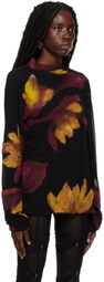 Feben Black Petal Sweater