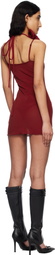 Fancì Club Red Sawft Bodycon Minidress