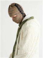 Aries - Logo-Jacquard Space-Dyed Recycled Knitted Balaclava