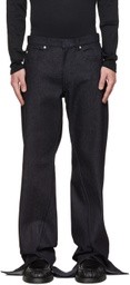 Bianca Saunders Navy Reverse Jeans