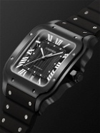 Cartier - Santos de Cartier Automatic 39.8mm Steel and Alligator Leather Watch, Ref. No. WSSA0039