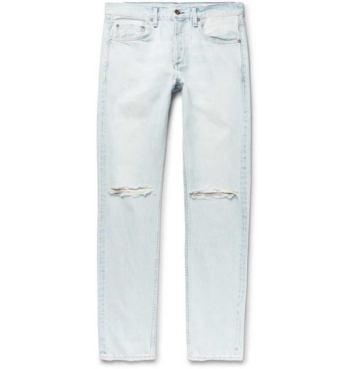 Photo: rag & bone - Fit 2 Slim-Fit Distressed Denim Jeans - Blue