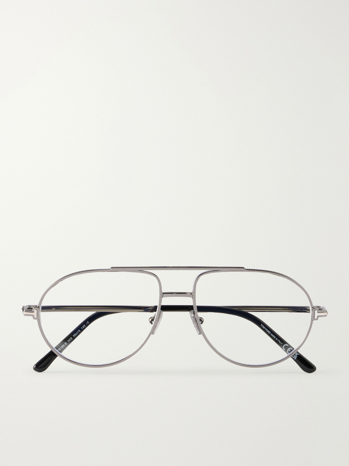 TOM FORD - Aviator-Style Titanium Glasses - Silver