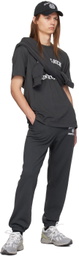 Sporty & Rich Black Varsity Crest Sweatpants