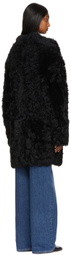 Loulou Studio Black Lagam Shearling Jacket