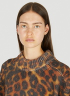 Leopard Print Jumper in Brown