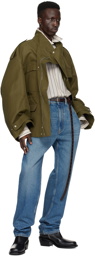 Hed Mayner Khaki Flap Pocket Jacket