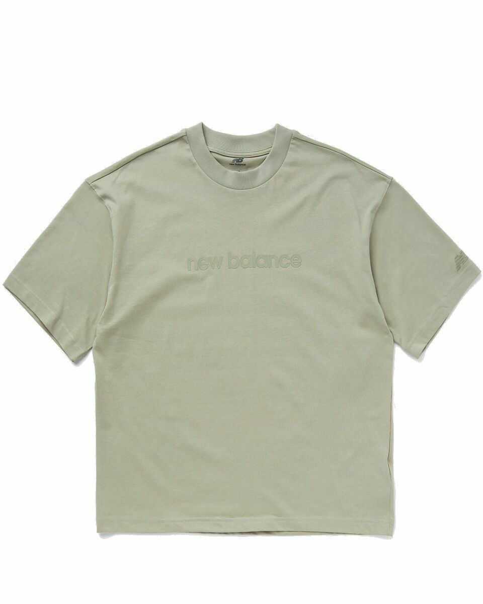 Photo: New Balance Hyper Density Jersey Oversized T Shirtd T Shirt Green - Womens - Shortsleeves