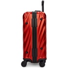 Tumi Red Aluminium International Carry-On Suitcase