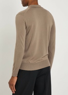 Aurélien Merino Wool Polo Shirt Taupe