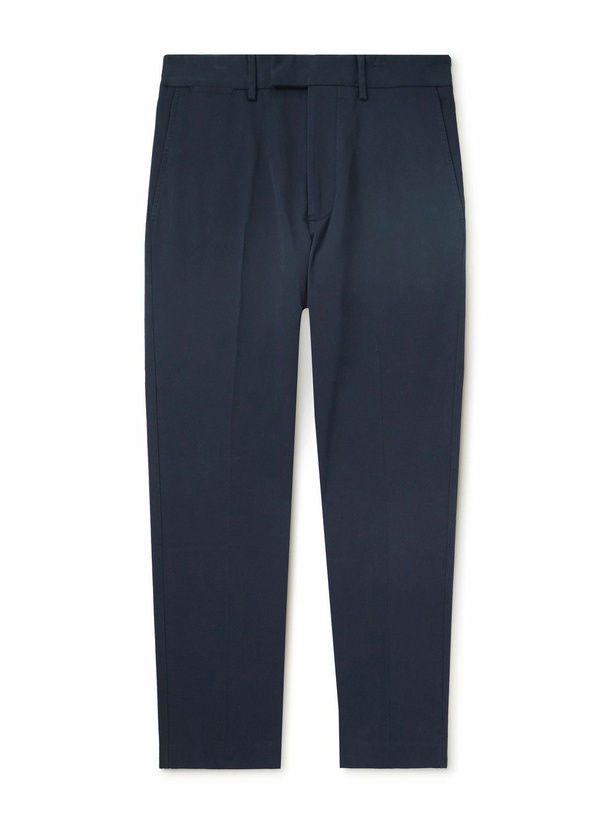 Photo: TOM FORD - Tapered Cotton-Blend Twill Chinos - Blue
