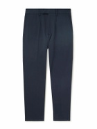 TOM FORD - Tapered Cotton-Blend Twill Chinos - Blue