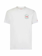 MC2 Saint Barth Man Classic Fit Cotton Jersey T-shirt Portofino With Forte Dei Drammi Embroidery | Insulti Luminosi Special Edition