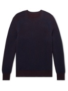 Sease - Reversible Ribbed Cashmere Sweater - Blue