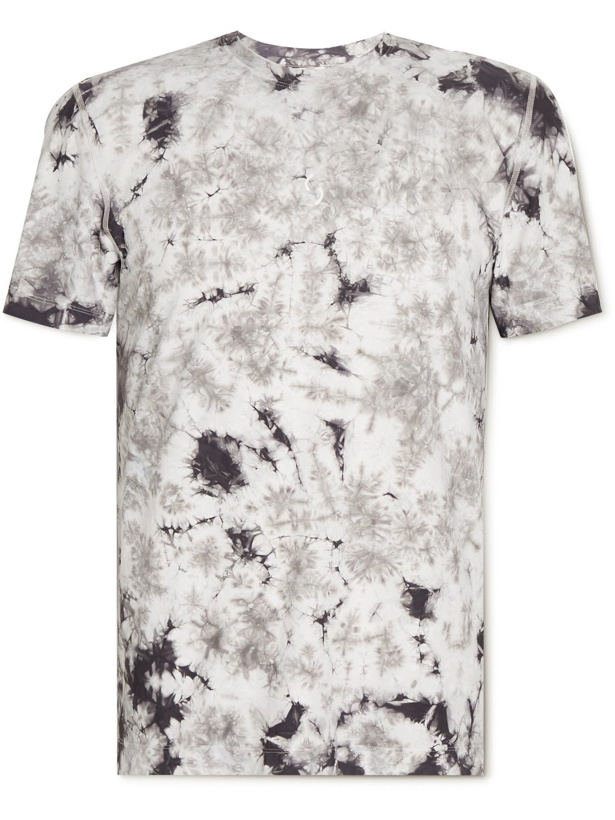 Photo: REIGNING CHAMP - Ryan Willms Printed Tie-Dyed Stretch-Jersey T-Shirt - Gray