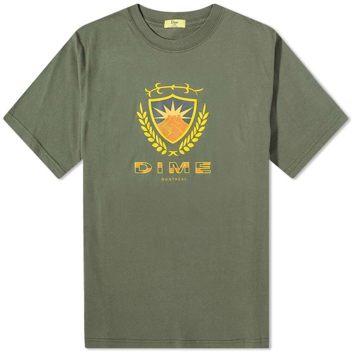 Photo: Dime Men's Crest T-Shirt in Thyme