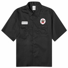 Uniform Experiment Men's Short Sleeve Work Shirt in Black