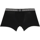 Versace Two-Pack White & Black Jersey Boxer Briefs