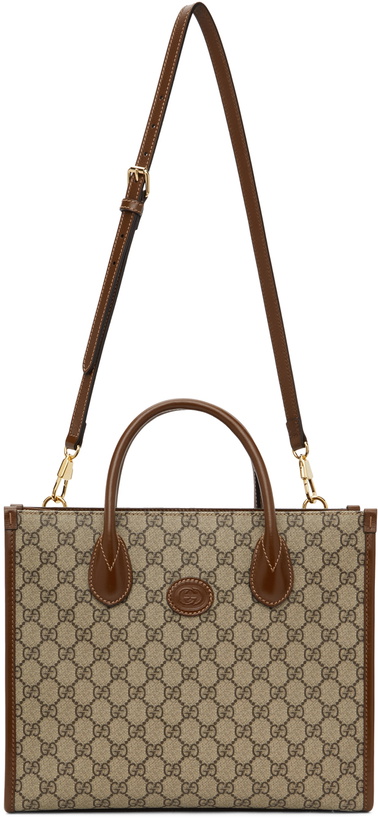 Photo: Gucci Beige Small GG Supreme Tote