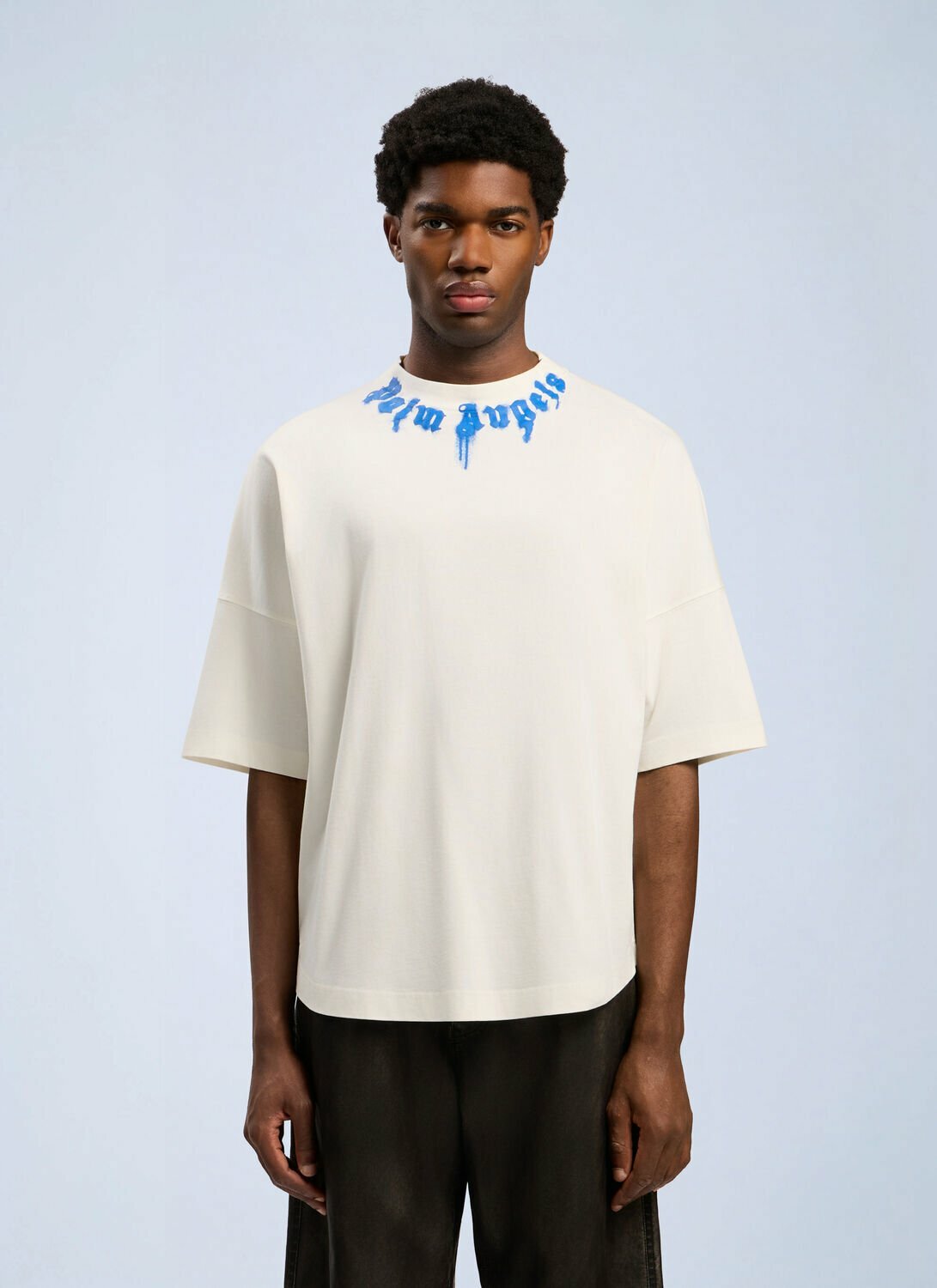 Palm Angels Curved Logo Over T-shirt