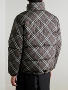 Burberry - Reversible Checked Quilted Shell Down Jacket - Brown