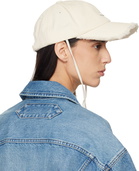 JACQUEMUS Off-White Les Classiques 'The Artichaut' Denim Cap