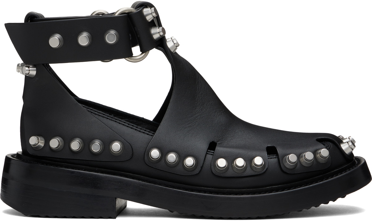 Alexander Wang Black Dixon Buckle Boots