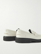 VINNY's - Richee Leather Penny Loafers - White