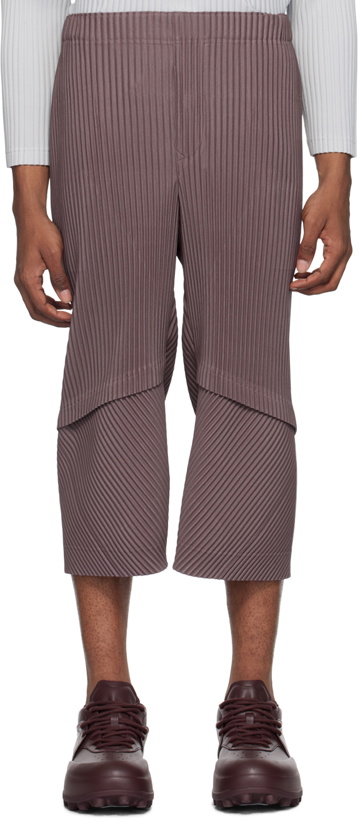 Photo: HOMME PLISSÉ ISSEY MIYAKE Brown Aerial Trousers