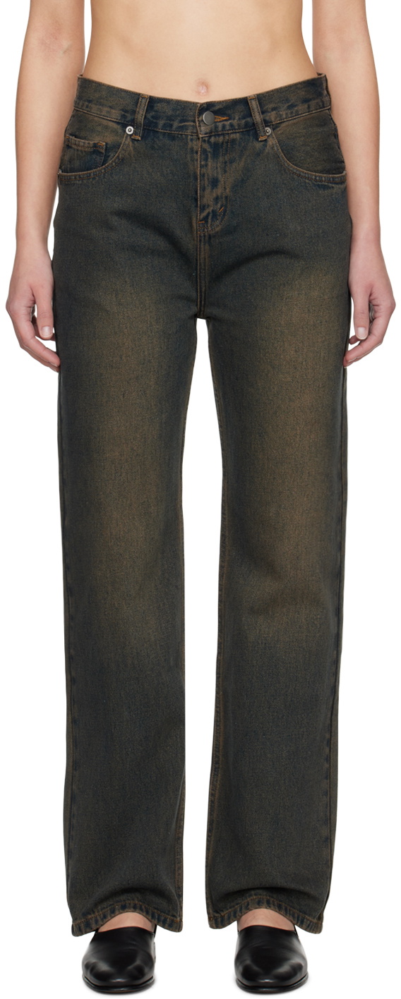 【関税込み】WYNN HAMLYN ブルー ストレートジーンズ WYNN HAMLYN Blue Straight Jeans Wynn Hamlyn