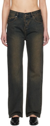 WYNN HAMLYN Navy Straight Jeans