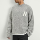 Represent Men's Logo Knit Jumper in Grey