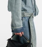 Loewe Draped belted denim shirt