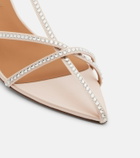 Jil Sander Cage crystal-embellished leather sandals