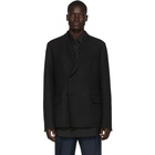 Valentino Black Wool Double Sports Blazer