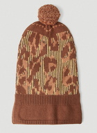 Pompom Balaclava in Brown