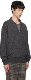 ATON Gray Baby Alpaca Polo