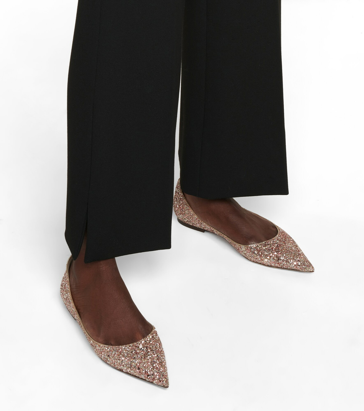 Jimmy Choo - Love glitter ballet flats