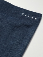 Falke - Printed Virgin Wool-Blend Ski Tights - Blue