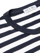 ALEX MILL - Standard Striped Slub Cotton-Jersey T-Shirt - Blue