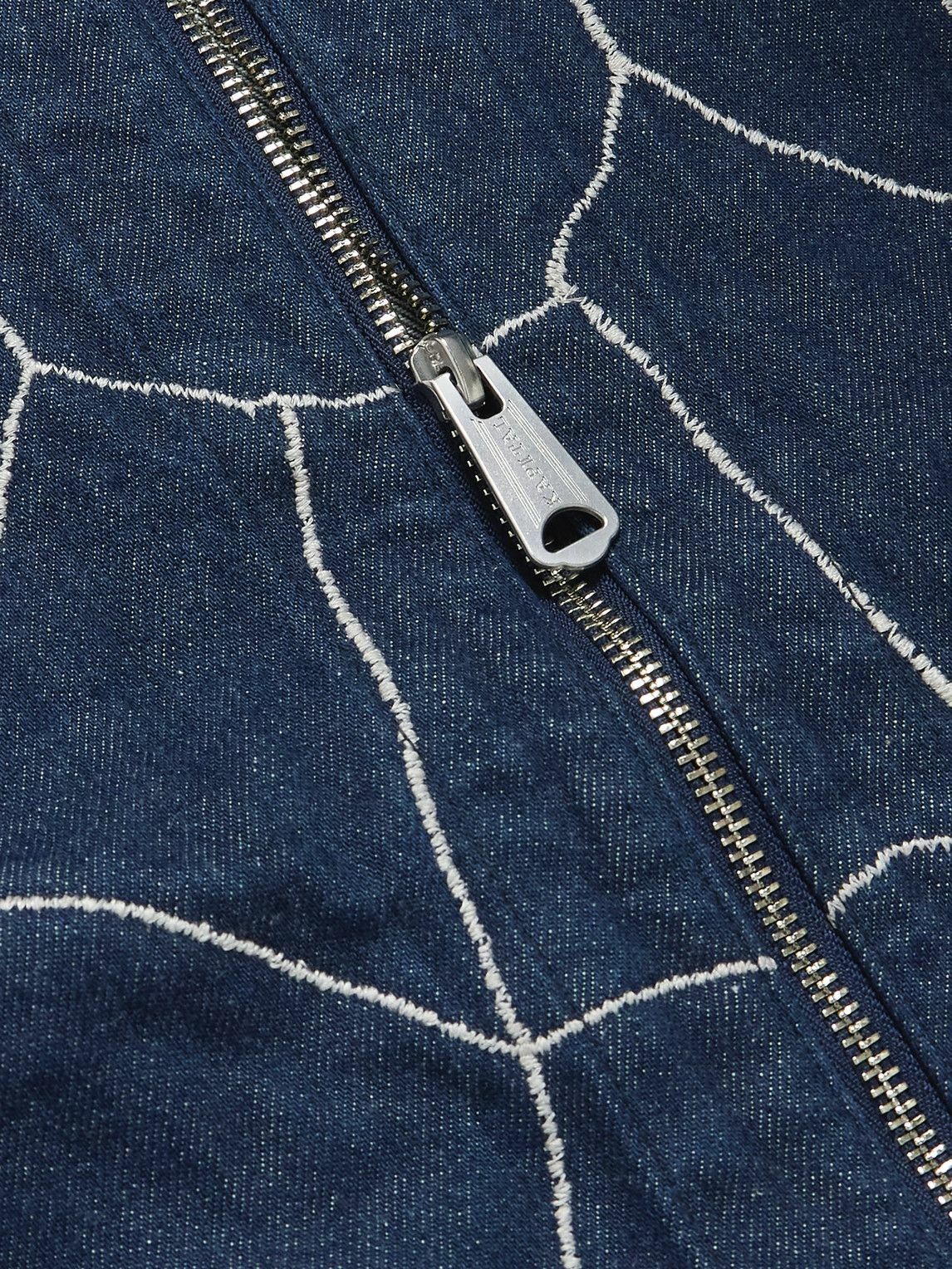 KAPITAL - Thunderbird Embroidered Denim Blouson Jacket - Blue