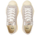 Maison MIHARA YASUHIRO Men's Hank Low Original Sole Broken Suede S Sneakers in White