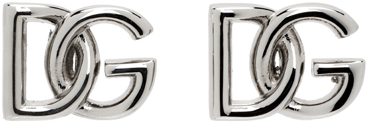 Photo: Dolce & Gabbana Silver 'DG' Earrings