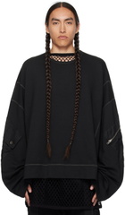 NICOLAS ANDREAS TARALIS Black Oversized Sweatshirt