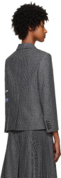 Erdem Gray Embroidered Blazer