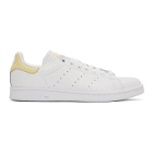 adidas Originals White and Yellow Stan Smith Sneakers