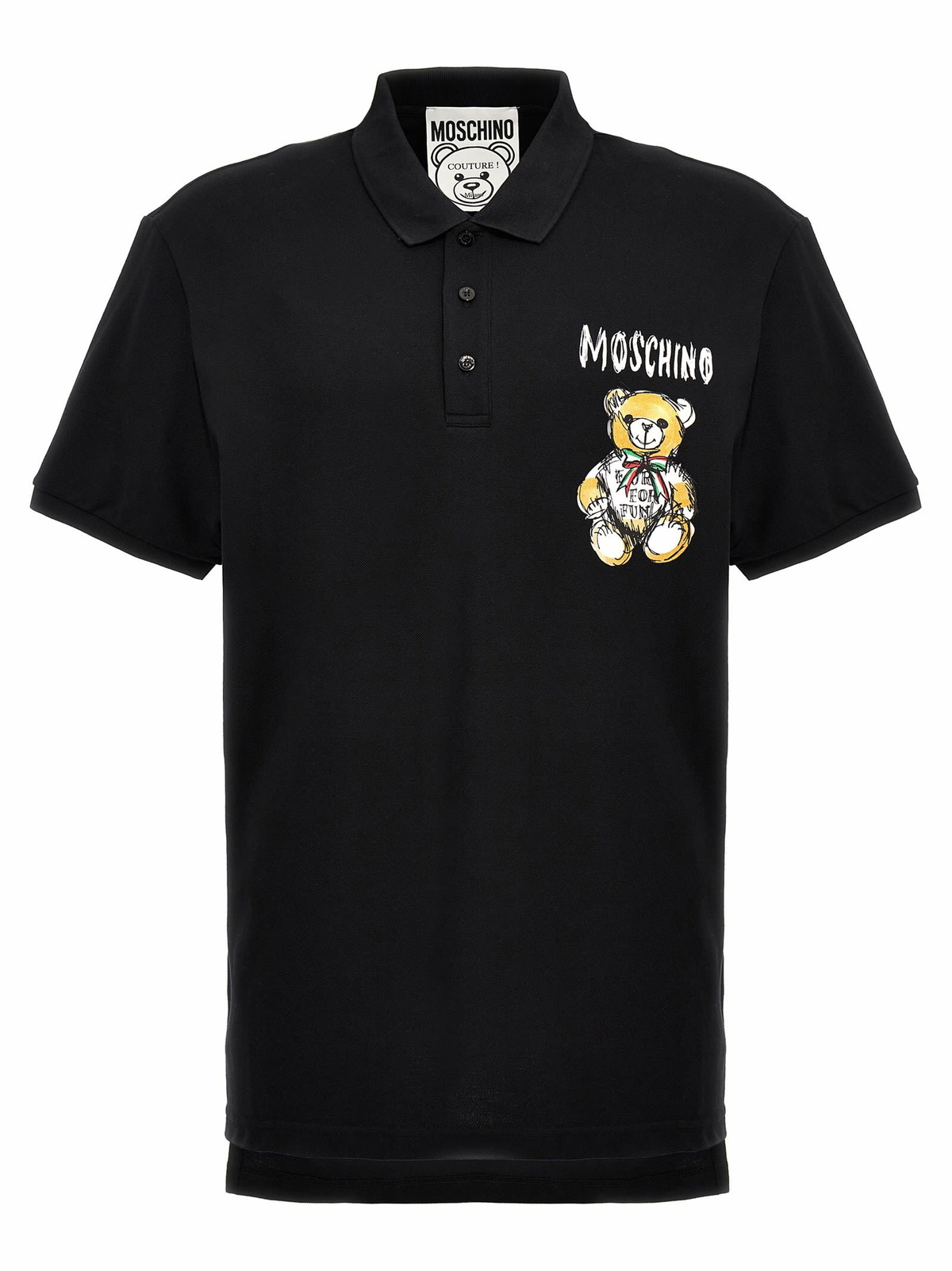 MOSCHINO - Cotton Polo Shirt With Logo Moschino