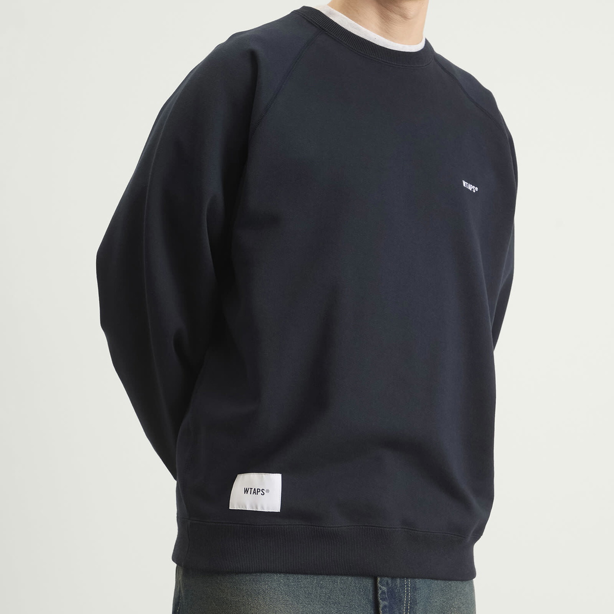 WTAPS Men's Sign Logo Sweatshirt in Navy