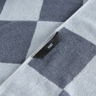 HAY Check Bath Towel in Steel Blue 